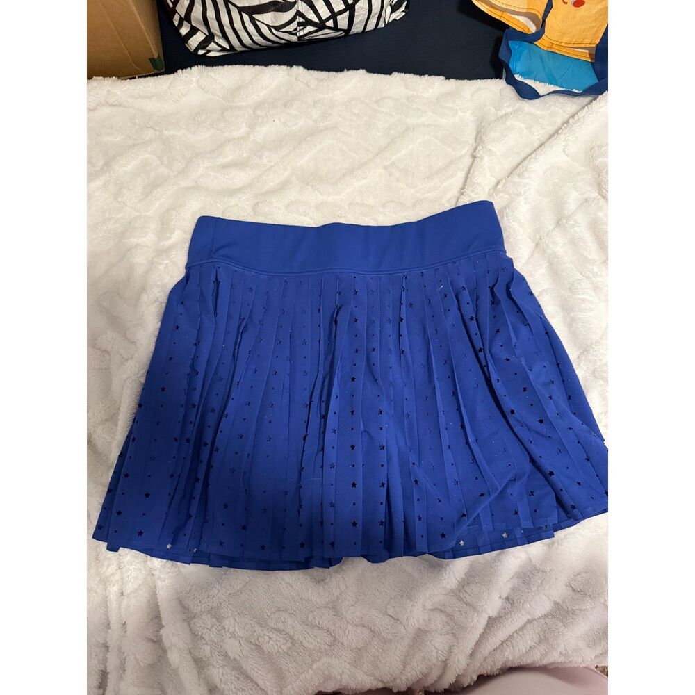 blue workout skirt